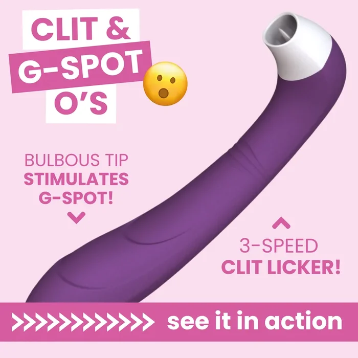 Adore Dual-Ended Clit Licking Tongue Toy: Oral Sex On Demand