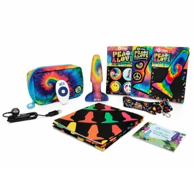 b-Vibe Peace & Love Tie-Dye Rimming Plug Set