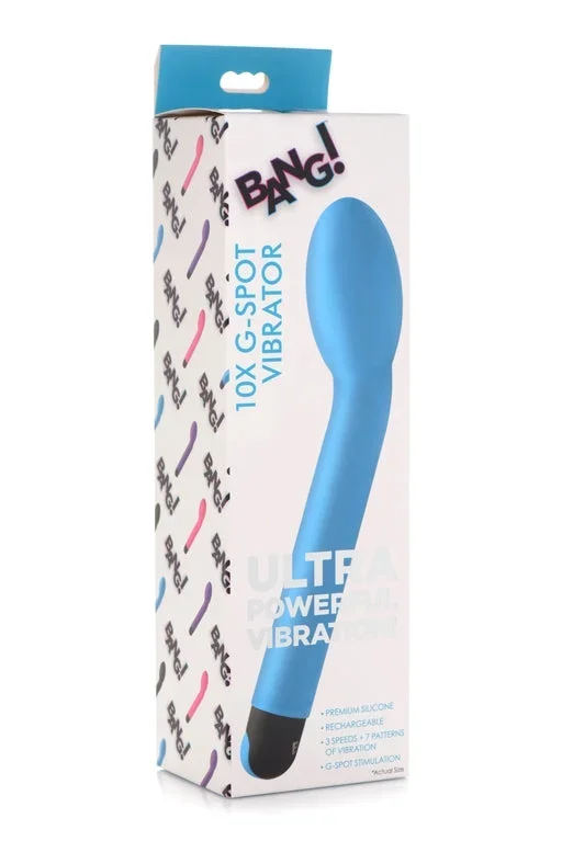 Bang! 10X G-Spot Rechargeable Vibrator – Blue