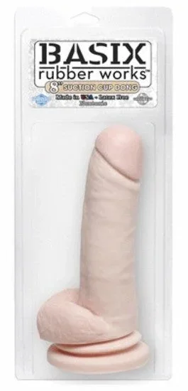 BASIX – 8 in. Suction Cup Dong Flesh
