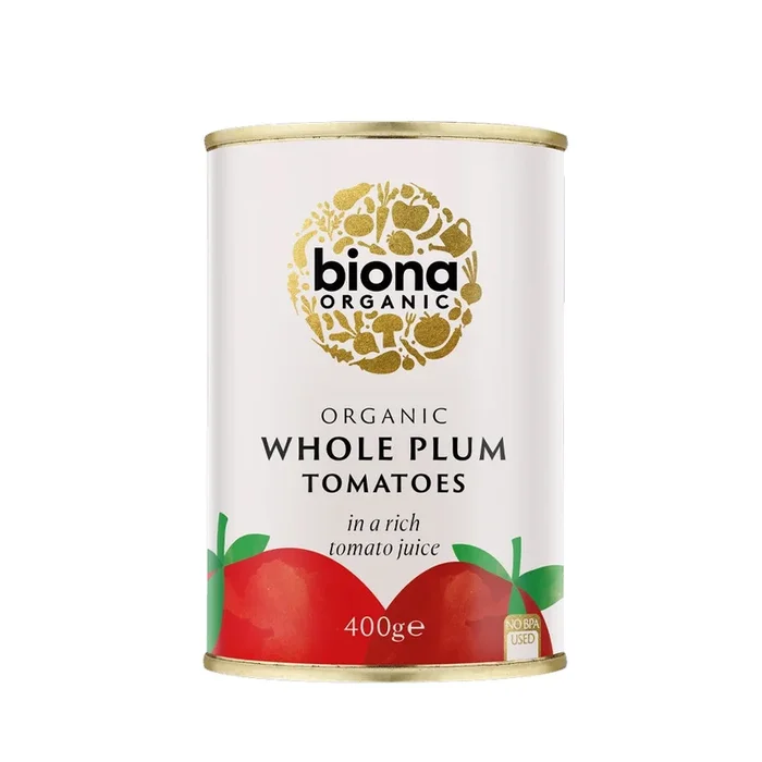Biona Organic Whole Plum Peeled Tomatoes