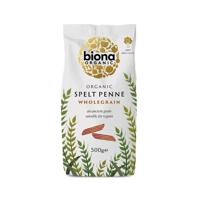 Biona Organic Wholegrain Spelt Penne Pasta