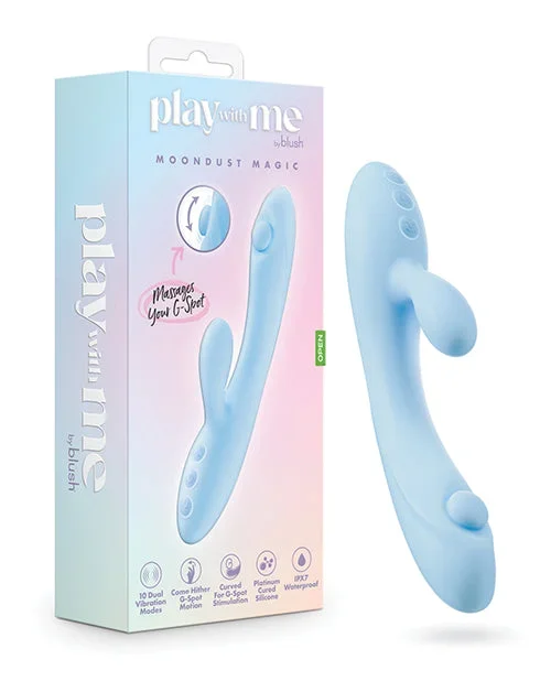 Blush Play With Me Moondust Magic Rabbit Vibrator Blue