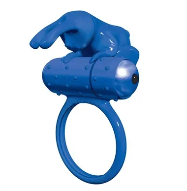 BMS PowerBullet Buzz Bunny Vibrating Cockring Blue