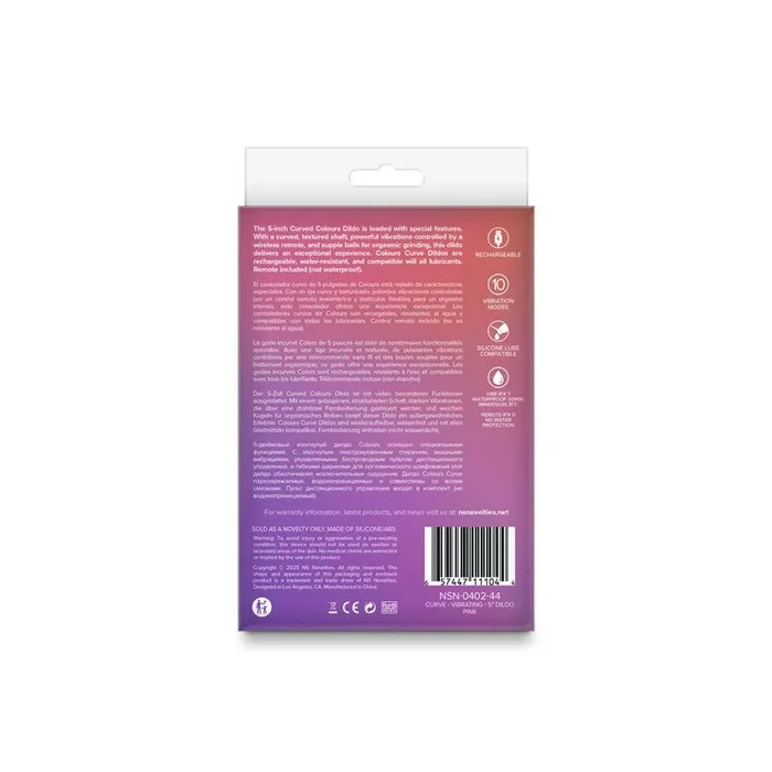 Colours Curve Vibrating 5″ Dildo – Pink