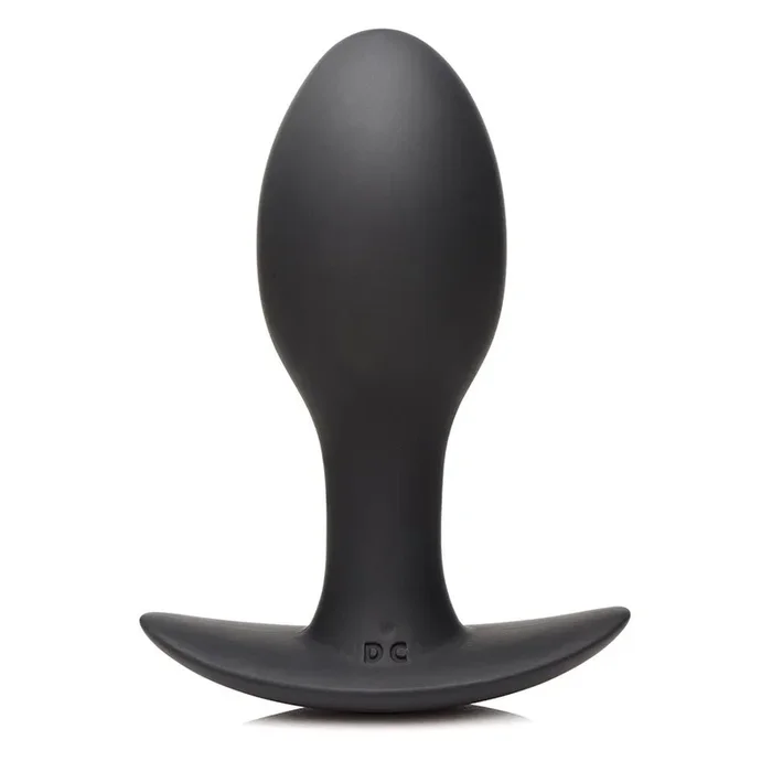 Curve Novelties Rooster Rumbler Vibrating Silicone Anal Plug Large – Black