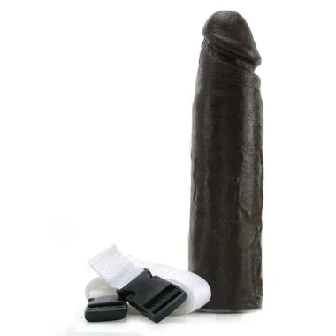 Deeva Doctor Love’s The Perfect Penis Extension 8 inch Harnessed Dildo Black