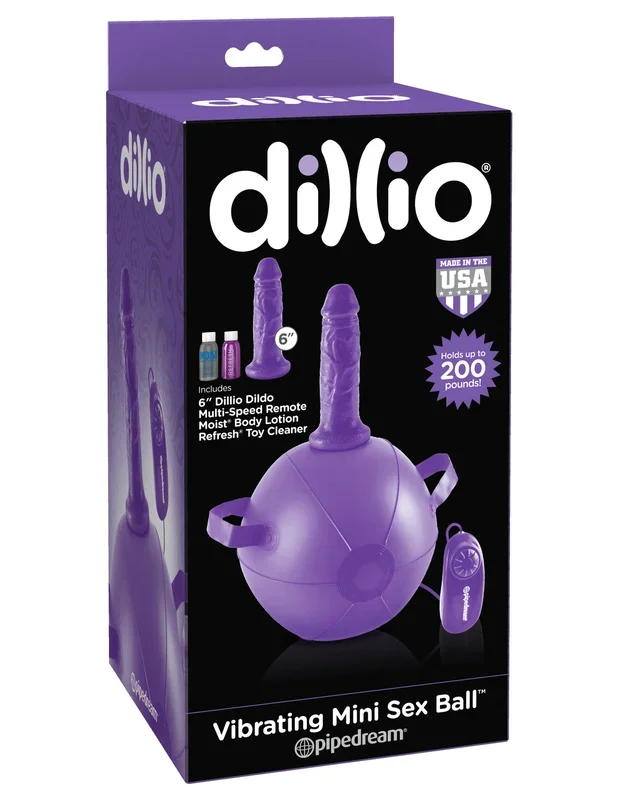 Dillio Purple Vibrating Mini Sex Ball