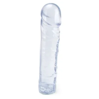Doc Johnson Crystal Jellies Classic 8 inch Realistic Dong Clear