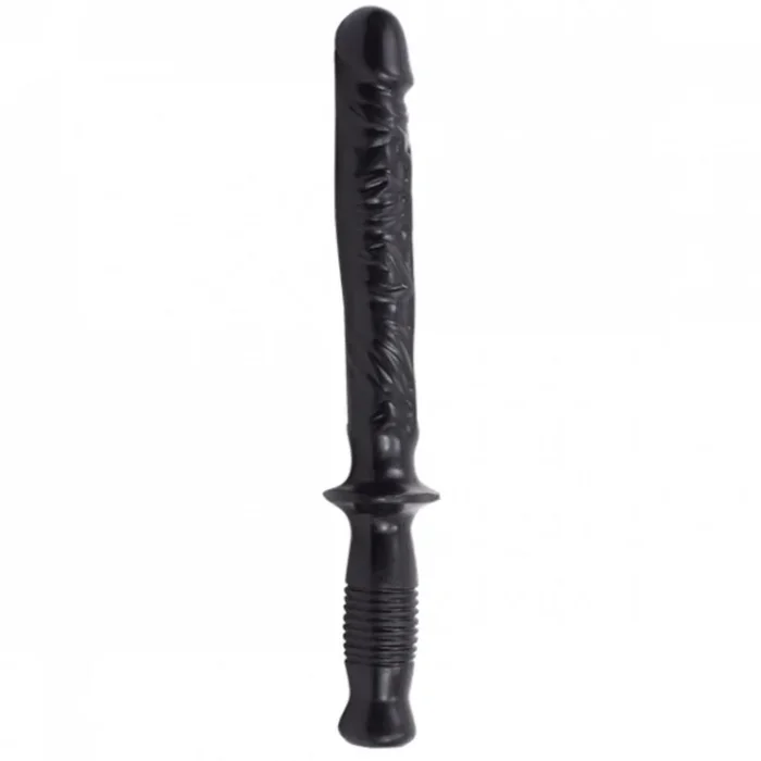 Doc Johnson The Man Handler Dildo With Handle Black 10 Inch