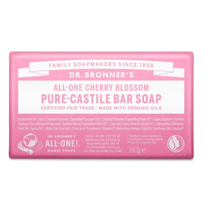 Dr. Bronner Cherry Blossom Pure-Castile Soap Bar