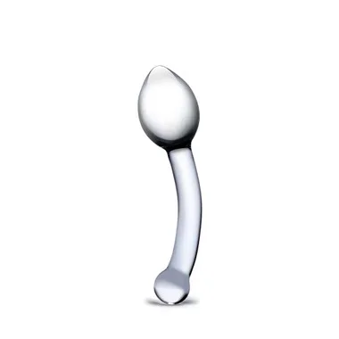 Electric Eel Glas 8 inch Pure Indulgence Anal Slider Clear Borosilicate Glass Dildo
