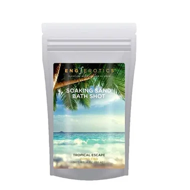 EngErotics Soaking Sand 20mg CBD Bath Shots Tropical Escape 4 oz