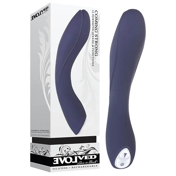 Evolved Coming Strong – Navy Blue 119 cm (7.5”) USB Rechargeable Vibrator – EN-RS-4449-2