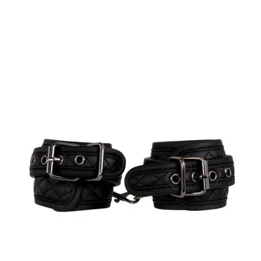 Evolved Novelties Adam & Eve Eve’s Fetish Dreams Adjustable Faux Leather Padded Diamond-Stitched Wrist Cuffs