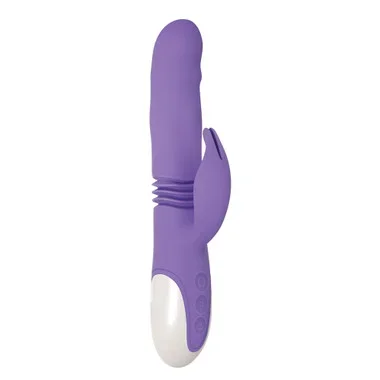 Evolved Novelties Thick & Thrust Bunny 18-function Silicone Rechargeable Thrusting & Expanding Rabbit Vibrator
