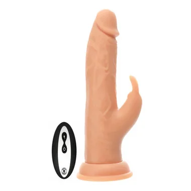 Femme Funn Vortex Series Turbo Rabbit 2.0 Wireless 9-function Rotating Realistic Silicone Rechargeable Vibrator Flesh