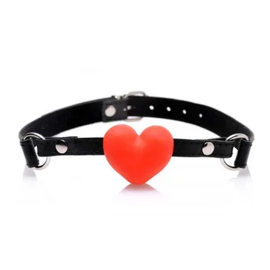 Frisky Heart Beat Silicone Heart-Shaped Mouth Gag