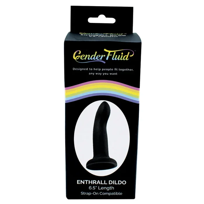 Gender Fluid Enthrall Strap On Dildo-Black 6.5″