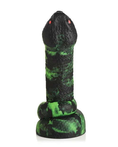 Gode ​​en silicone Python Creature Cocks – Noir/Vert