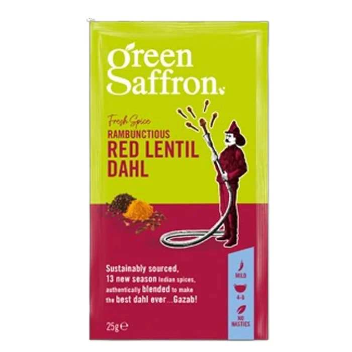 Green Saffron Indian Red Lentil Dahl Spice Mix