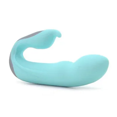 Icon Brands Velvet Plush Zuma 7-function Dual Stimulation Silicone Vibrator Aqua