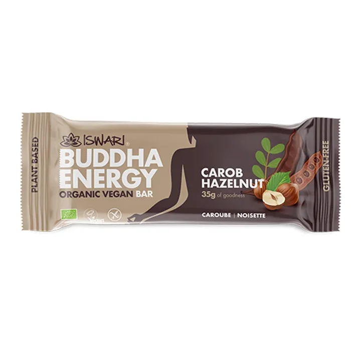 Iswari Buddha Energy Bar Carob and Hazelnut
