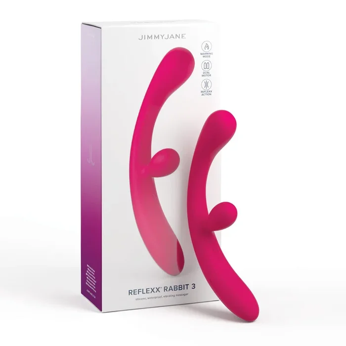 JimmyJane Reflexx Rabbit 3 – Pink 23 cm USB Rechargeable Vibrator