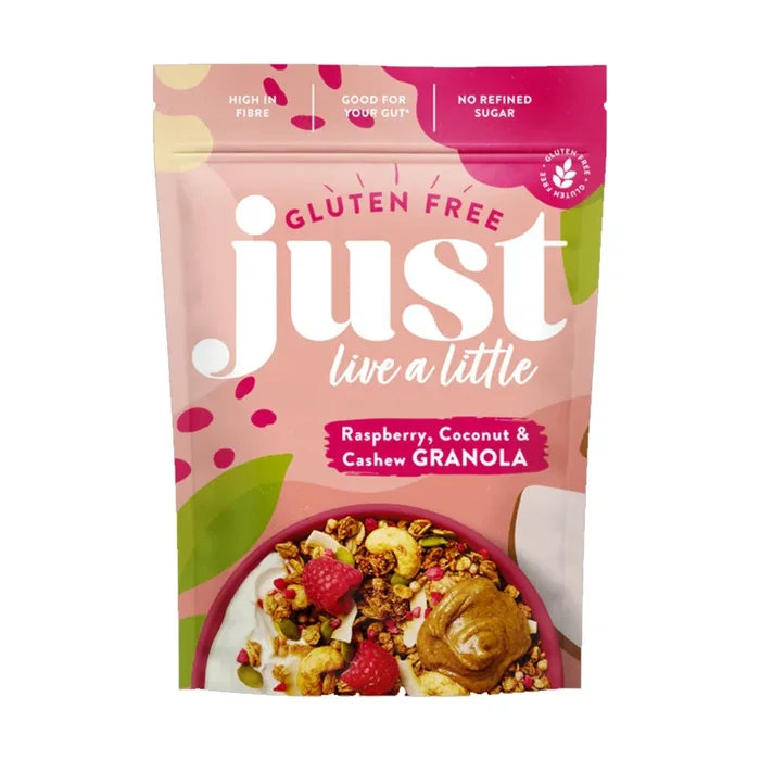 Just Live A Little Raspberry, Coconut & Cashew Granola
