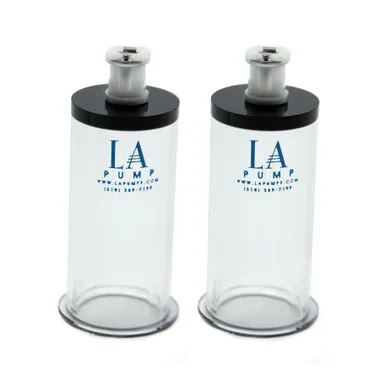 LAPD LA Pump 1.25 inch Nipple Enlargement Cylinder XXL Pair with AirLock Release Valve