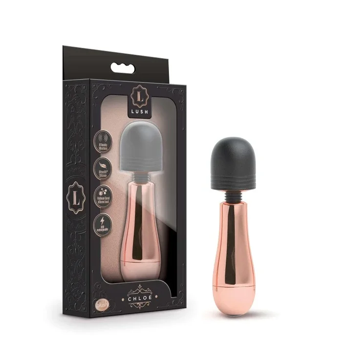 Lush Chloe – Rose Gold USB Rechargeable Mini Massager Wand