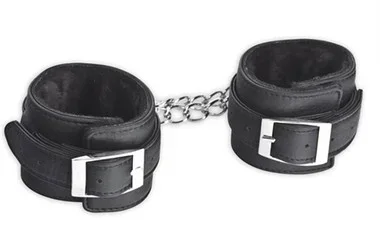Lux Fetish Faux Fur Unisex Leatherette Cuffs