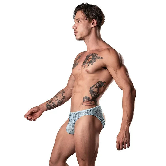 Male Power The Ultimate Duo CRR Mini Moonshine & Red Cock Ring Silver Blue S/M