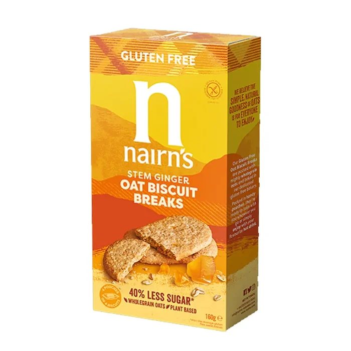 Nairn’s Stem Ginger Oat Biscuit Breaks
