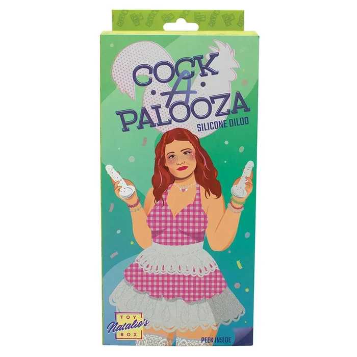 Natalie’s Toy Box Cock A Palooza Confetti Silicone Suction Dildo