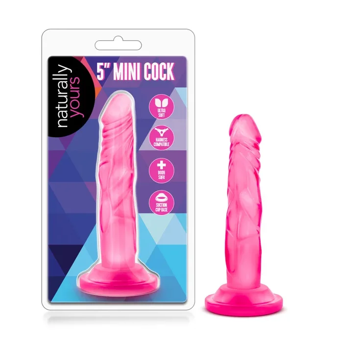 Naturally Yours By Blush® | Realistic Pink 5.75-Inch Long Dildo With Suction Cup Base