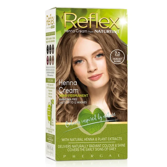 Naturtint Reflex Semi-Permanent Henna Cream – 7 Hazelnut Blonde