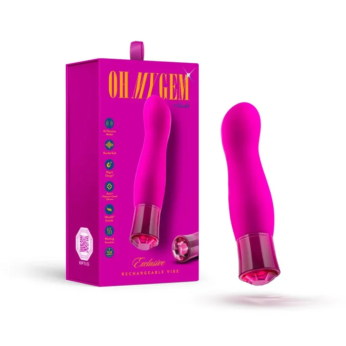 Oh My Gem By Blush® | Exclusive: 5.5 Inch Warming G Spot Stimulation Vibrator in Tourmaline with Powerful RumboTech™ Technology
