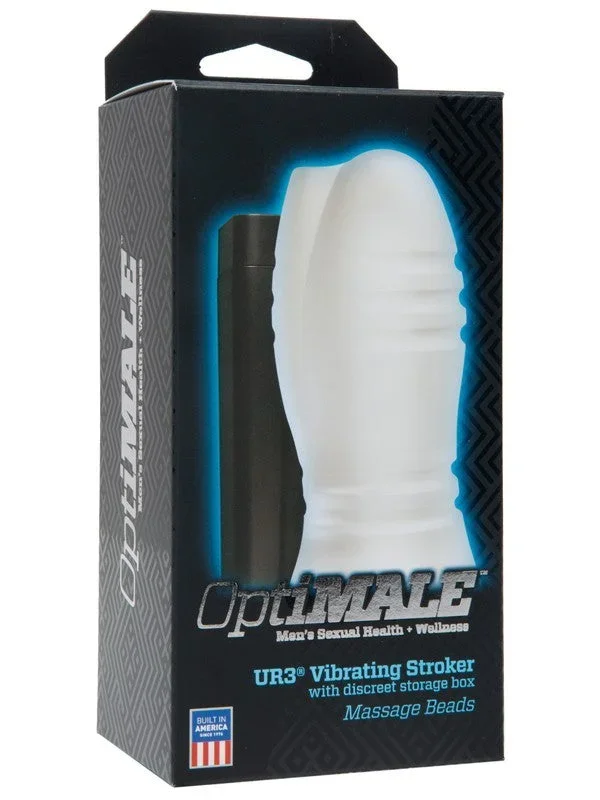 OptiMale – UR3 Vibrating Stroker – Massage Beads Frost