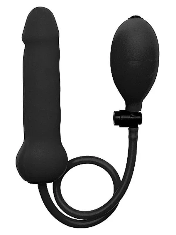 Ouch Inflatable Silicone Dong Black