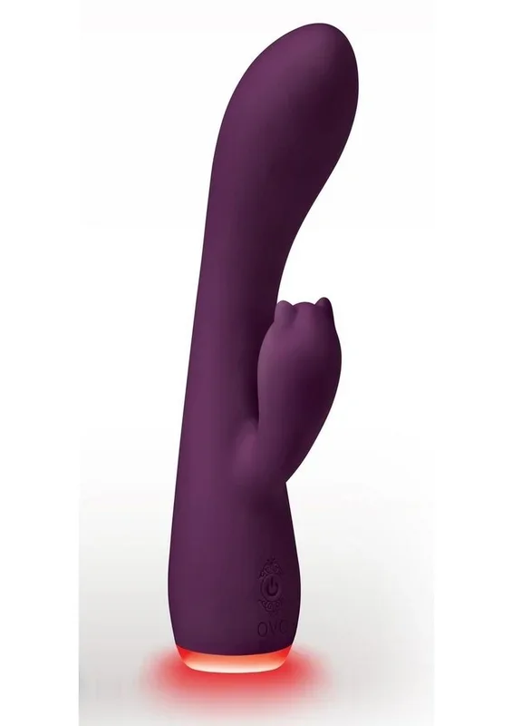 OVO Beacon Rechargeable Silicone Dual Stim Vibrator – Purple