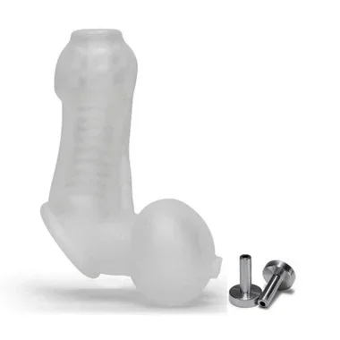 OxBalls Atomic Jock Electro Sackjack Wearable Estim Jack-Off Sheath & Ball Bag Clear