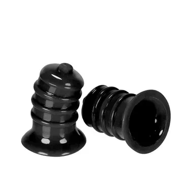 OXBALLS hünkyjunk ELONG Curved Reinforced Wide Base Nipple Suckers 2-Pack Black