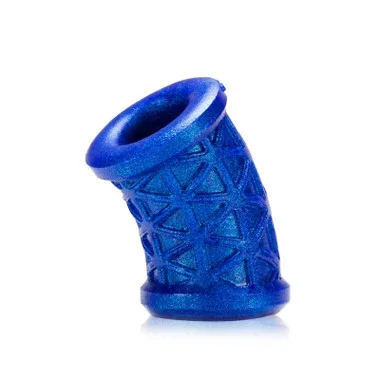 OxBalls Morph Curved Silicone Ball Stretcher Blueballs Metallic Blue