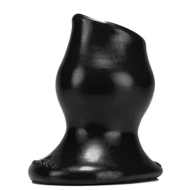 OXBALLS Tunnel 4 XLarge Pig-hole Hollow Silicone Butt Plug Tar Black