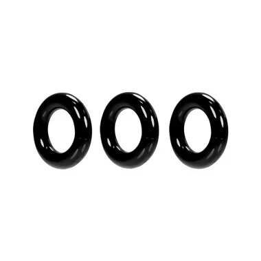 OXBALLS Willy Rings Black Super Stretch 3-Stack C-Rings
