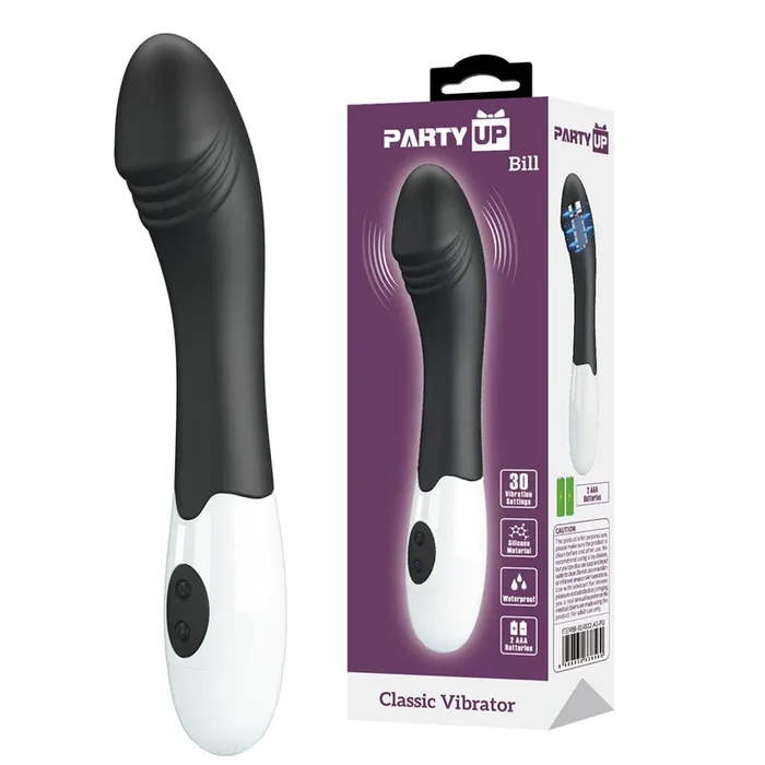 Party Up BILL Classic Vibe – Black – Black 19 cm Vibrator