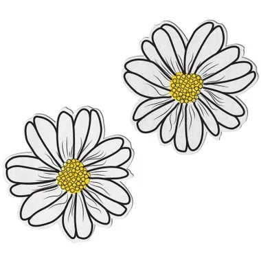 Pastease Wildflower White & Yellow with Black Flower Nipple Pasties