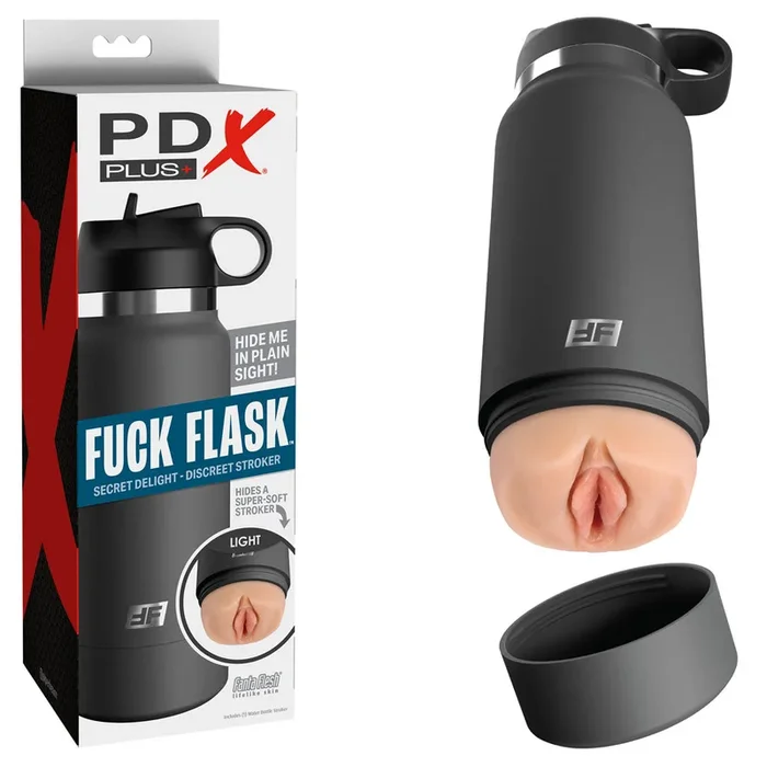 PDX Plus Fuck Flask – Secret Delight – Flesh Discreet Vagina Stroker