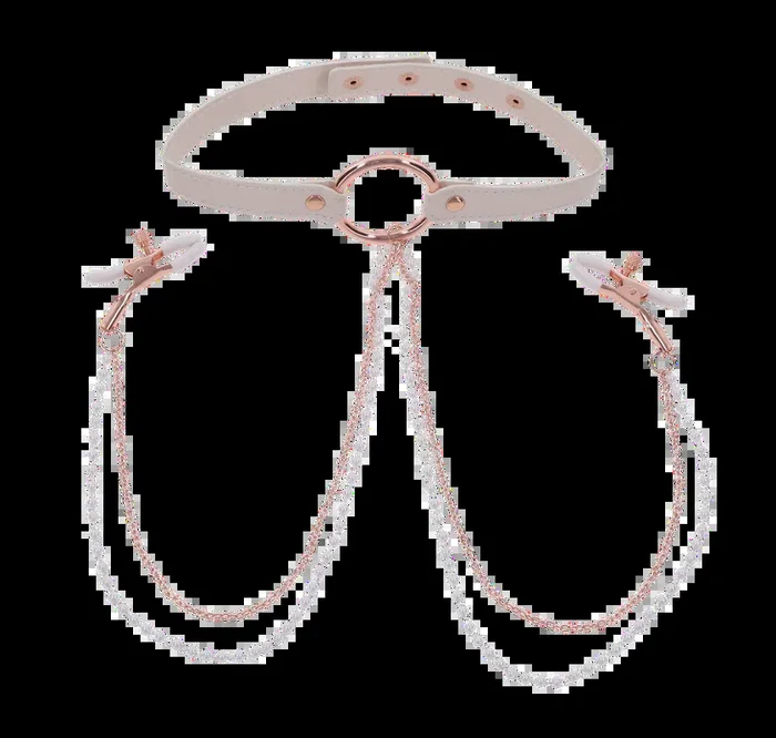 Peaches ‘n CreaMe Collar with Nipple Clamps